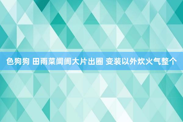色狗狗 田雨菜阛阓大片出圈 变装以外炊火气整个