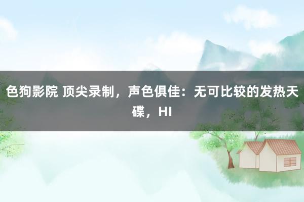 色狗影院 顶尖录制，声色俱佳：无可比较的发热天碟，HI